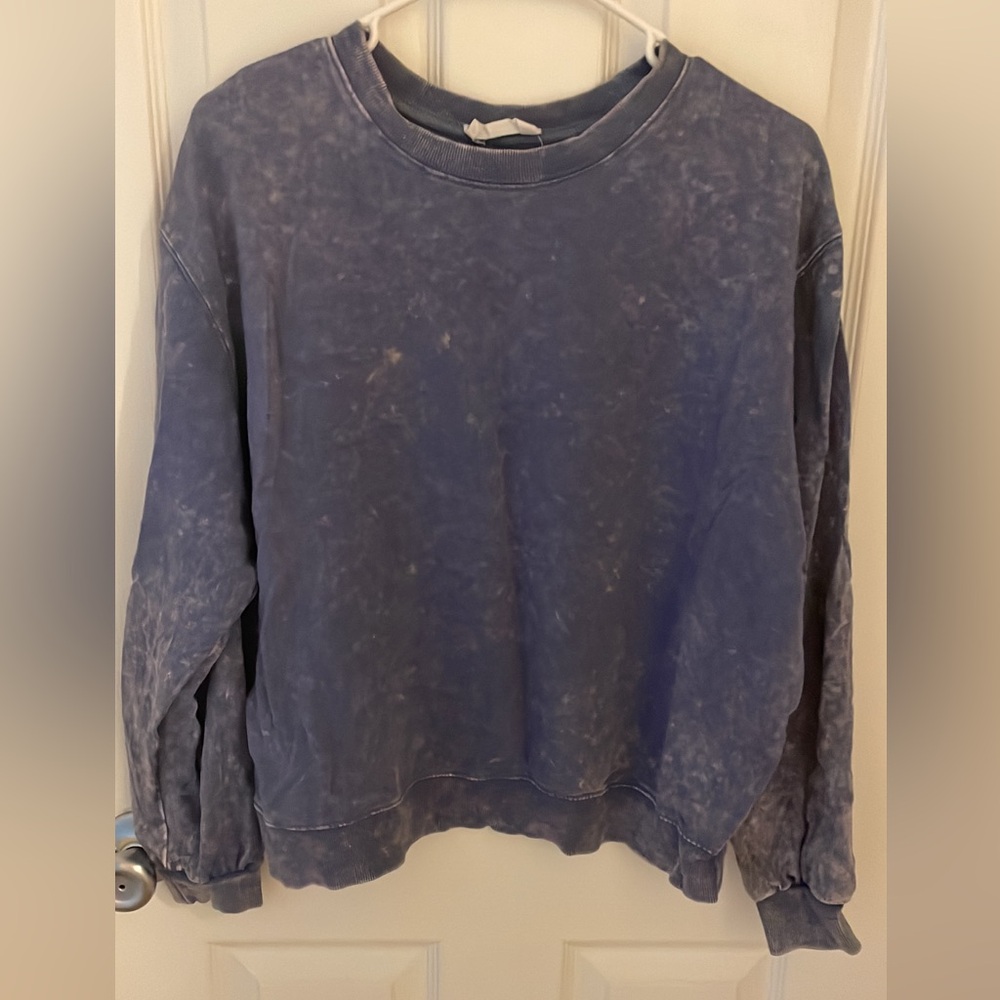 Double Zero Blue Tie-Dye Sweatshirt